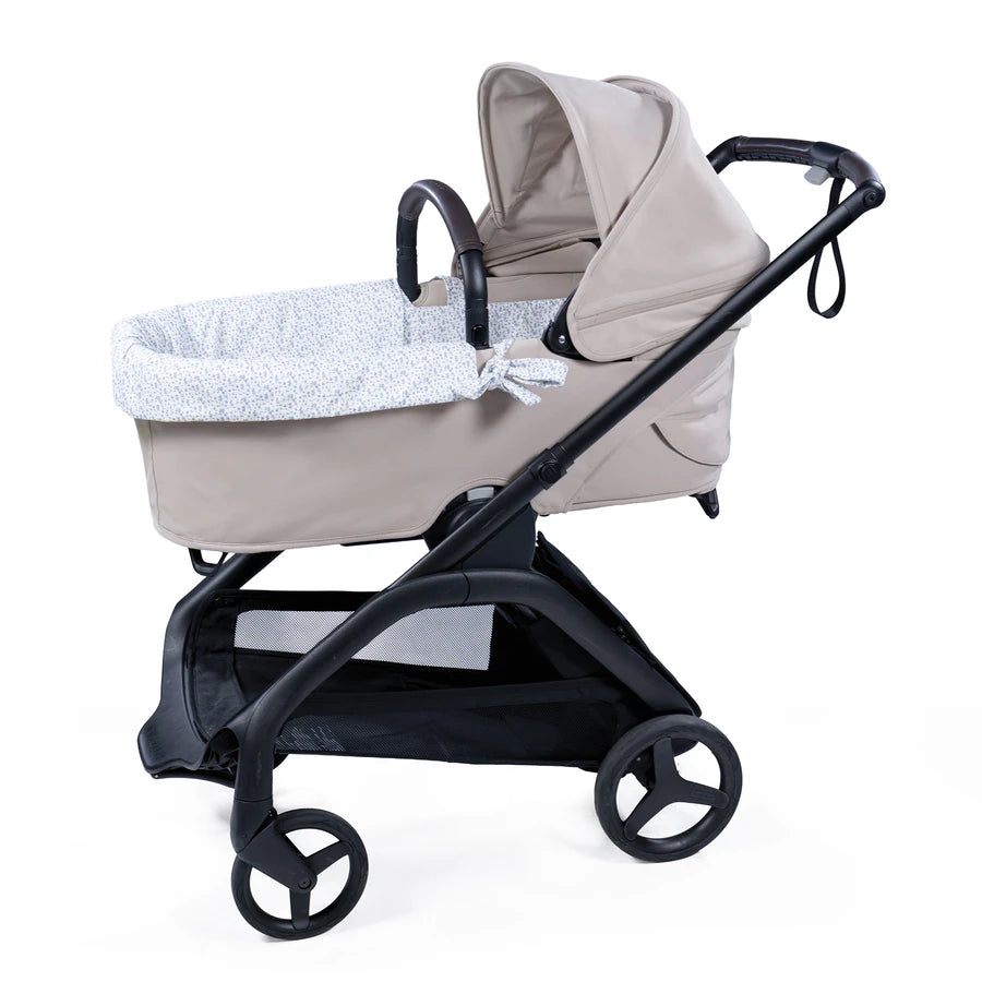 Paseo Pasito A Pasito Cubre Cuco Dual + Sábana Ajustable Cuco Maison Tender Conejitos azul para bebe