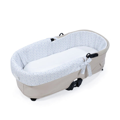 Paseo Pasito A Pasito Cubre Cuco Dual + Sábana Ajustable Cuco Maison Tender Conejitos azul para bebe