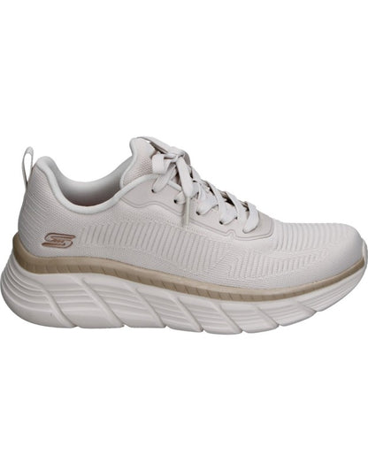 Zapatillas Skechers Bobs Sport B Flex Hi-Fluing beige para mujer