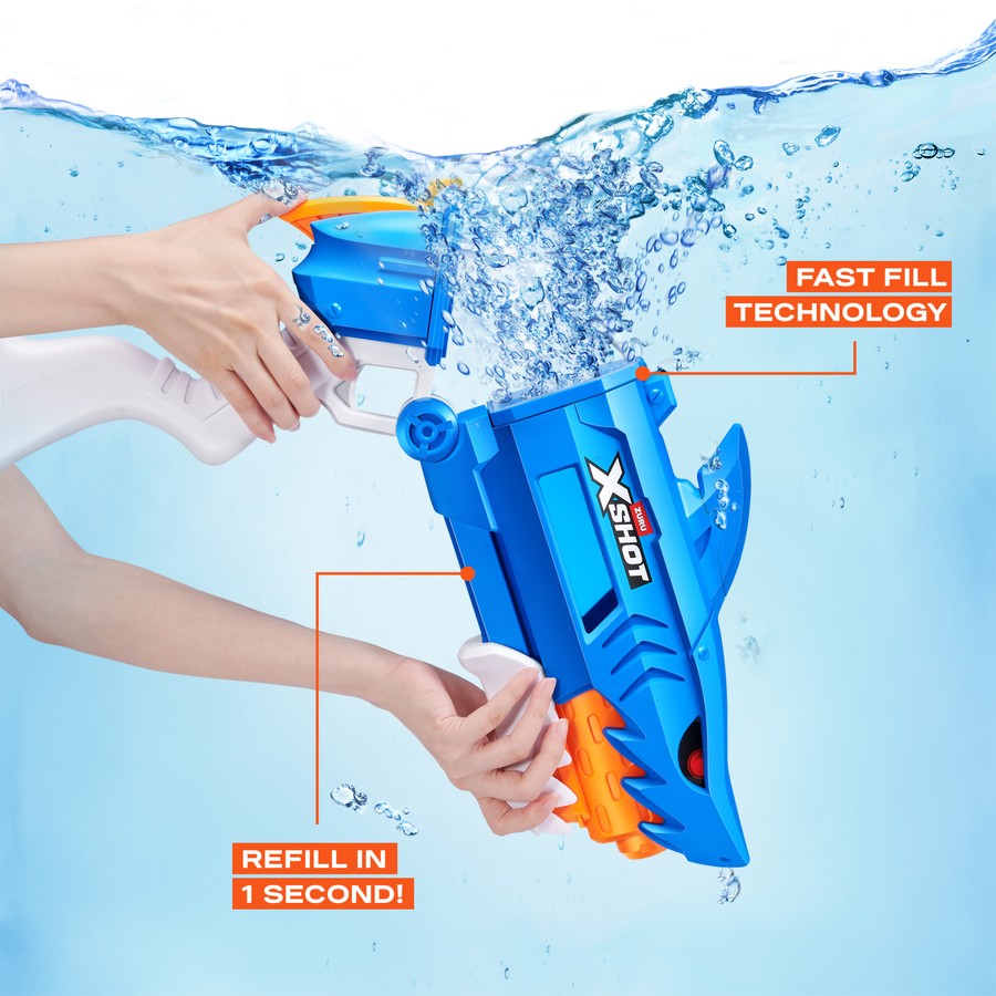 Aire Libre Zuru Xshot Water-Fast Fill-Series 1-Shark Wat multicolor para niños