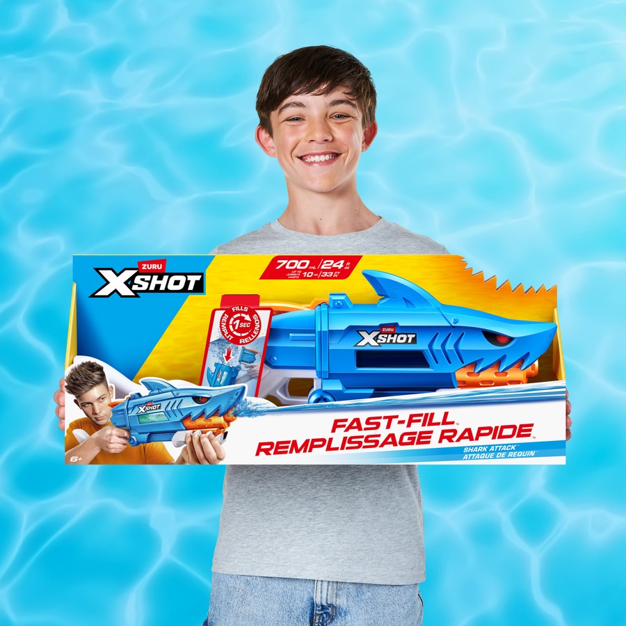 Aire Libre Zuru Xshot Water-Fast Fill-Series 1-Shark Wat multicolor para niños