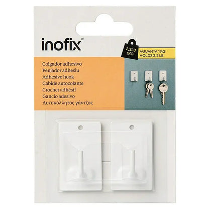 Accesorios Inofix Colgador Adhesivo blanco para
