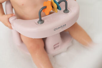 Baño Olmitos Asiento De Baño Abatible Con Juegos rosa para bebe