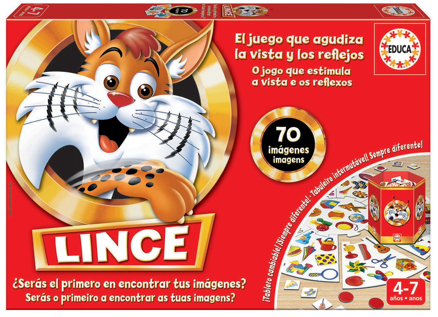 Juegos De Mesa Educa Lince - 70 Imágenes multicolor para niños