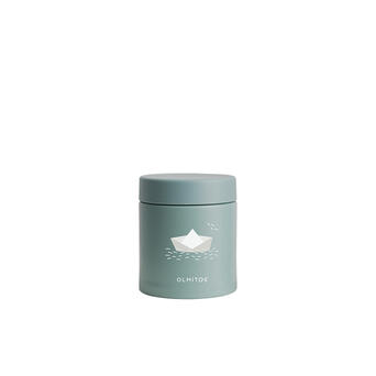 Para Comer Olmitos Set Termo Líquidos 480Ml + Termo Sólidos  550 Ml Paperboat Verde verde para bebe