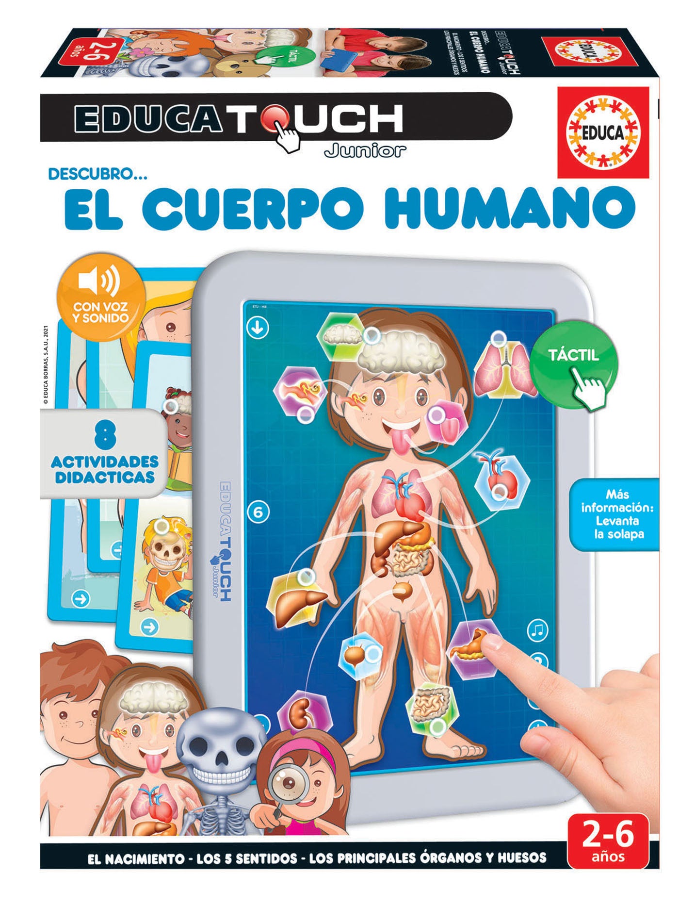 Juegos De Mesa Educa Educa Touch Multilingual - El Cuerpo Humano multicolor para niños