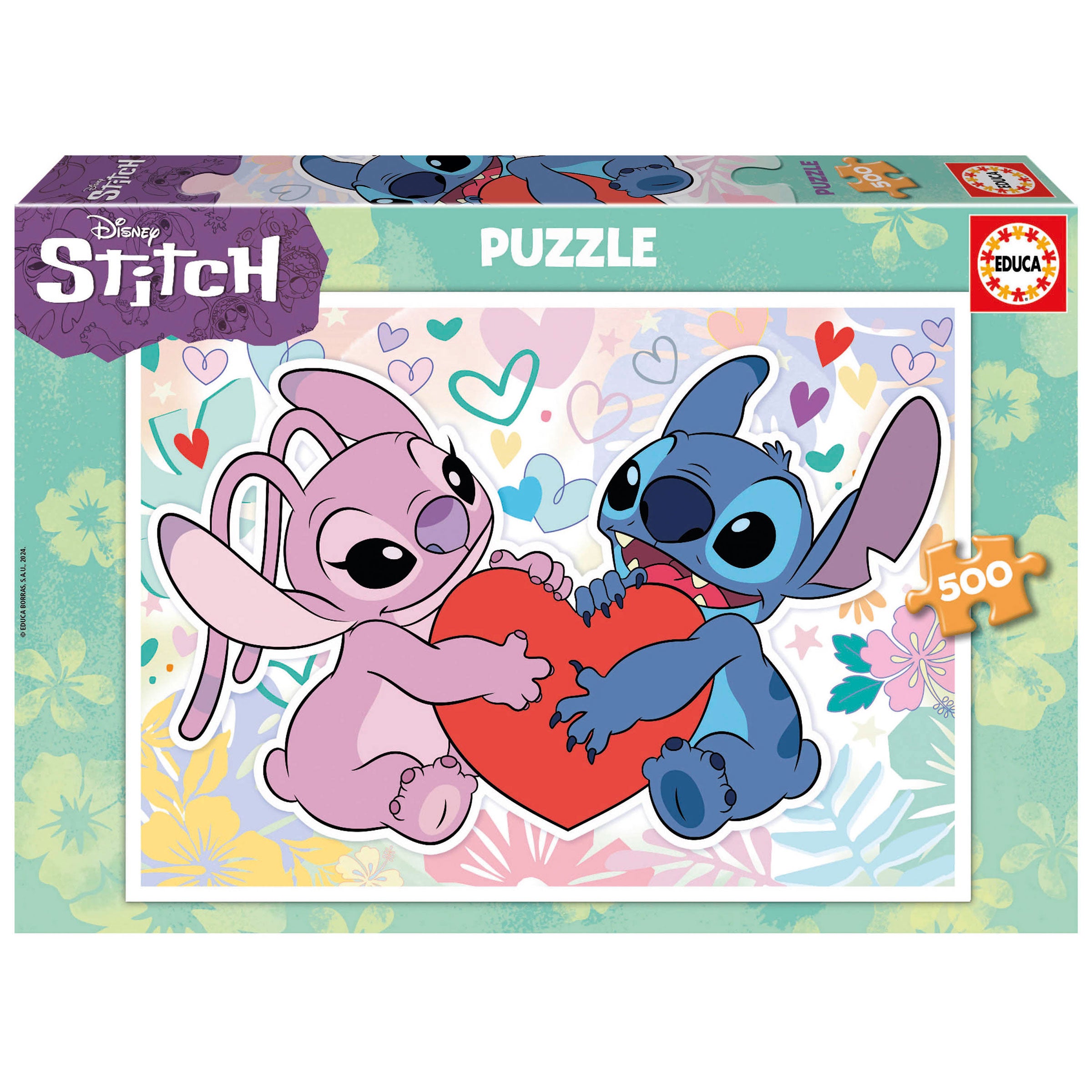 Juegos De Mesa Educa Puzzle 500 Piezas Disney Stitch multicolor para unisex