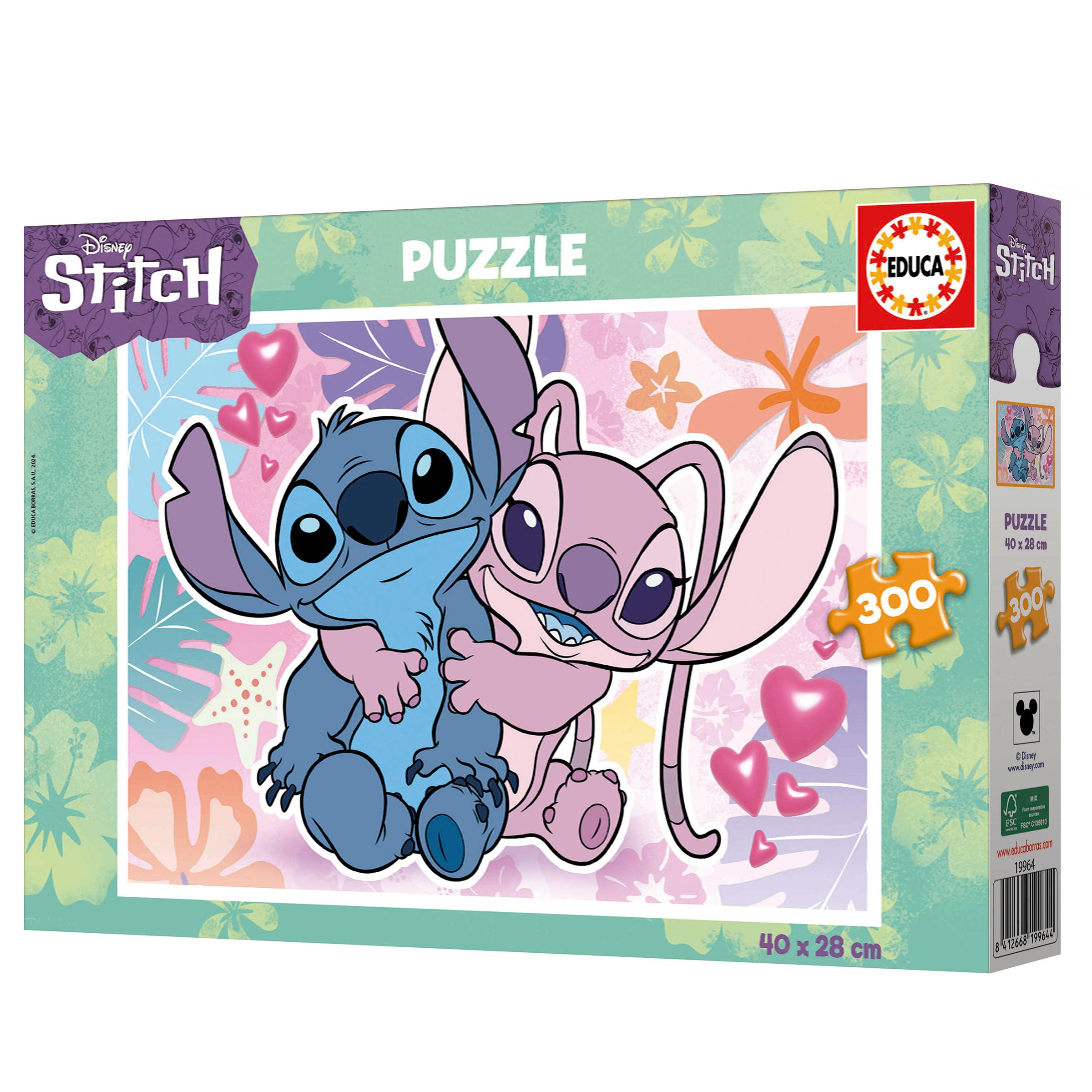 Construcciones Y Puzzles Educa Disney Stitch Puzzle 300 Piezas 40X28 Cm multicolor para niños