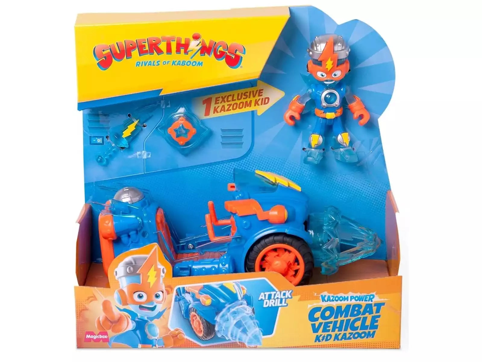 Figuras Y Minimundos Magic Box Superthings Power Combat Vehicle Kid multicolor para niños