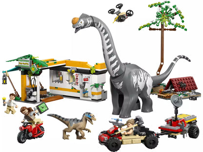 Construcciones Y Puzzles Lego Lego Jurassic World - Misión De Seguimiento : Raptor Y Titanosaurus multicolor para niños