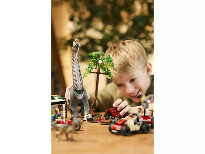 Construcciones Y Puzzles Lego Lego Jurassic World - Misión De Seguimiento : Raptor Y Titanosaurus multicolor para niños