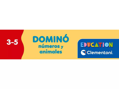 Juegos De Mesa Clementoni Dominó Números Y Animales multicolor para niños