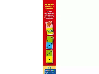 Juegos De Mesa Clementoni Dominó Números Y Animales multicolor para niños