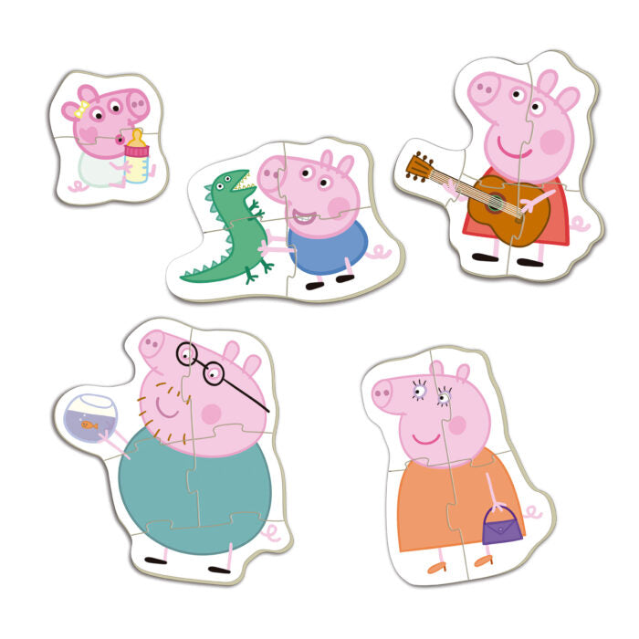 Juegos De Mesa Educa 5 Baby Puzzles Peppa Pig multicolor para niños