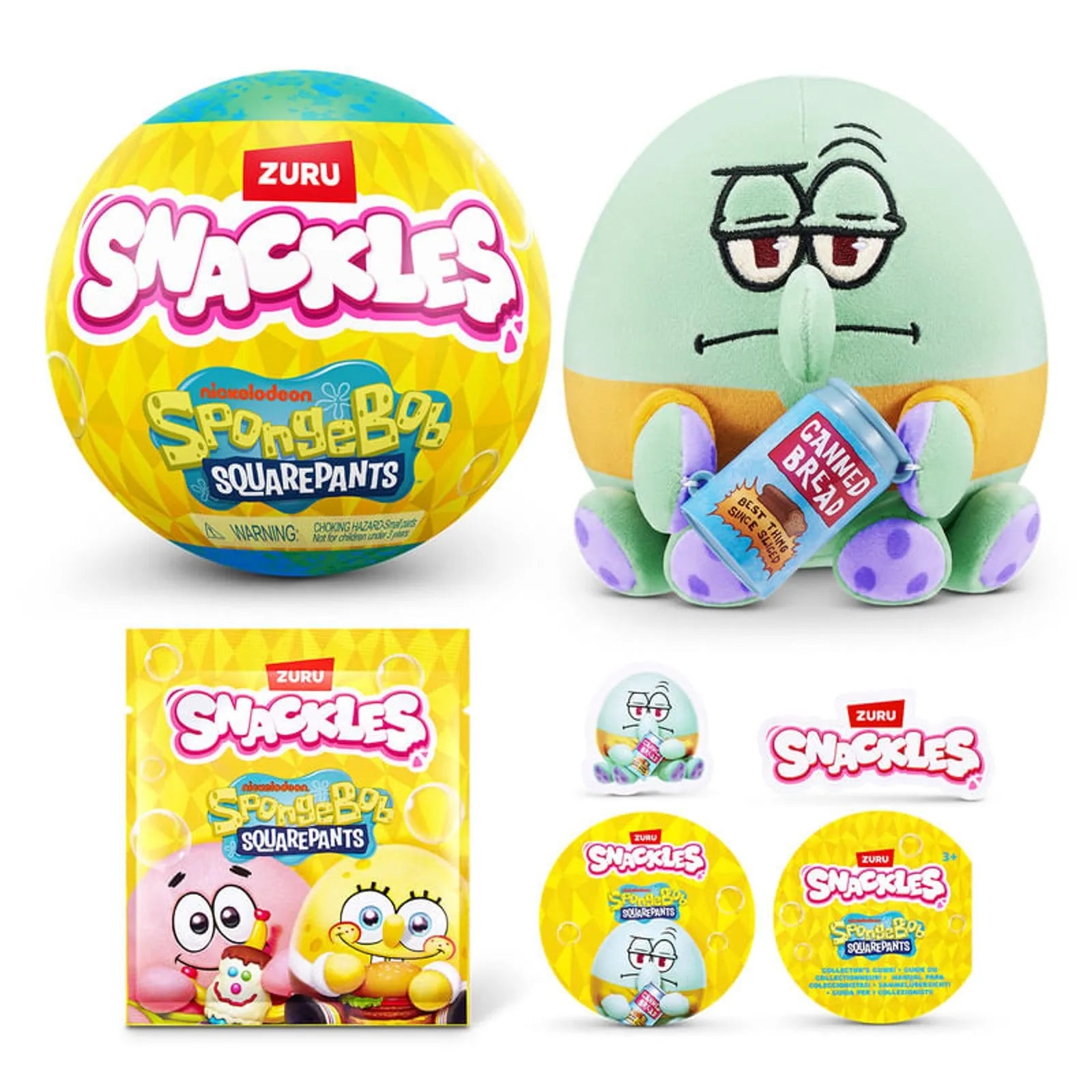 Figuras Y Minimundos Zuru Snackles Character-Series 1-Spongebob Sq amarillo para niños