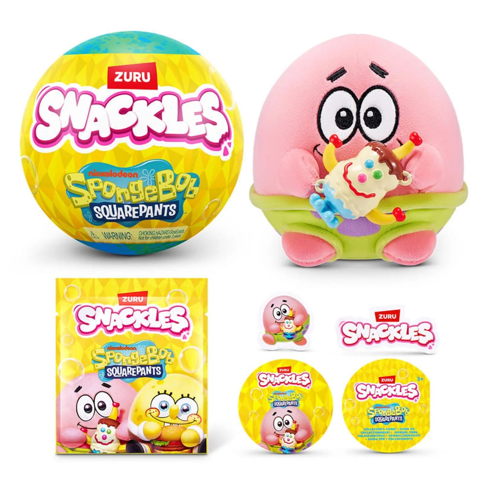 Figuras Y Minimundos Zuru Snackles Character-Series 1-Spongebob Sq amarillo para niños