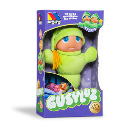 Muñecas Y Peluches Molto Gusyluz 2 Caras Edición Especial 40 Años verde para niños