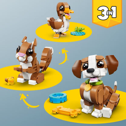 Construcciones Y Puzzles Lego Simpáticos Animales: Cachorro Juguetón multicolor para niños