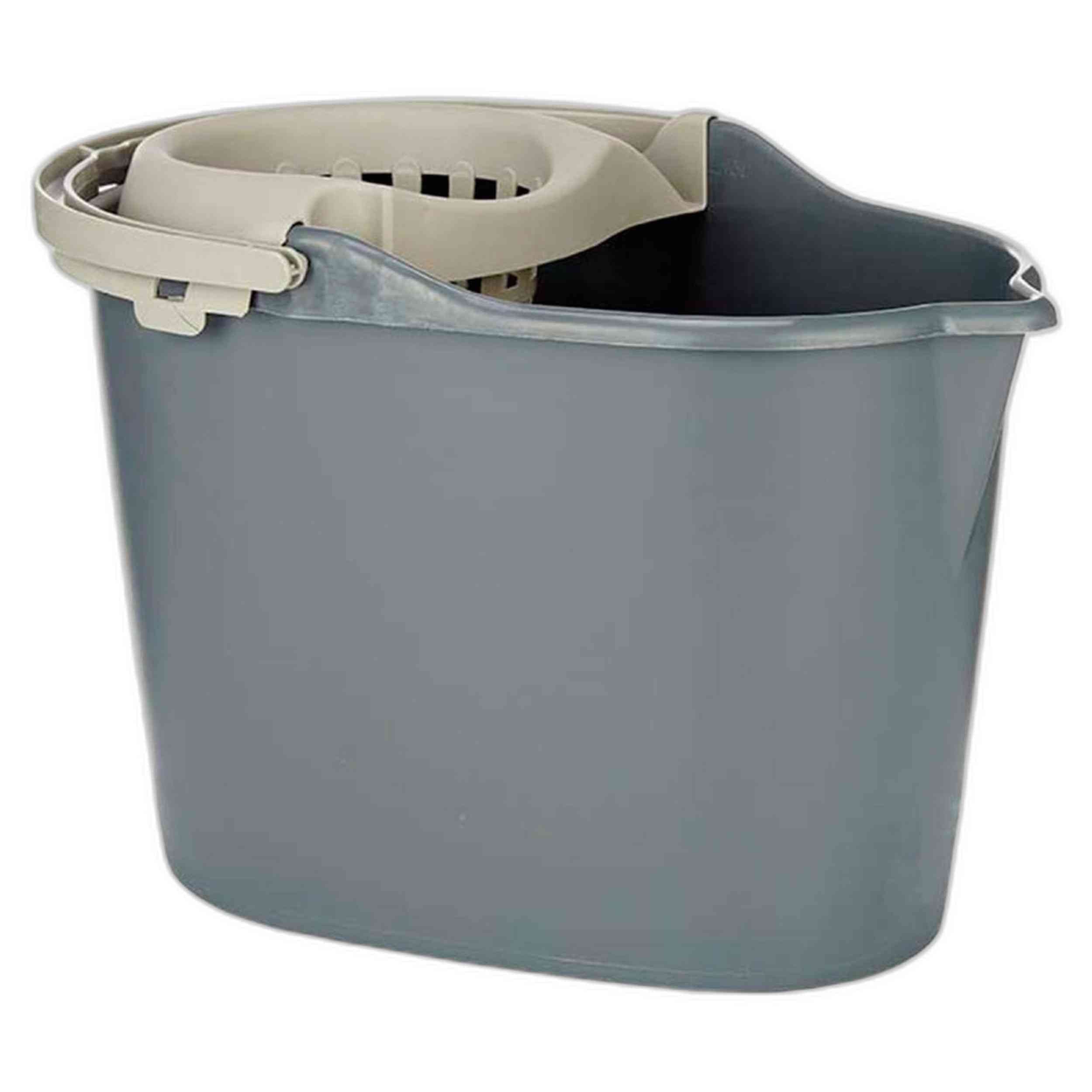 Utensilios Arte Regal Cubo Fregar Con Escurridor 15L Antracita