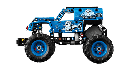 Construcciones Y Puzzles Lego Monster Jam Grave Digger Fuego Y Hielo negro para niños