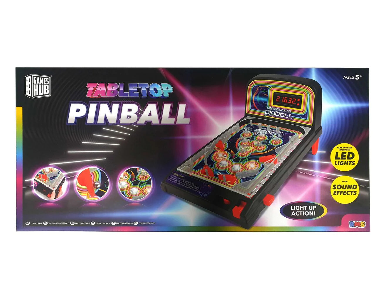Juegos De Mesa Valuvi Tabletop Pinball Luces Y Sonidos multicolor para unisex
