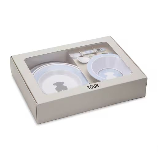 Para Comer Tous Set Vajilla Melamina 5 Piezas Feeding Azul azul para bebe