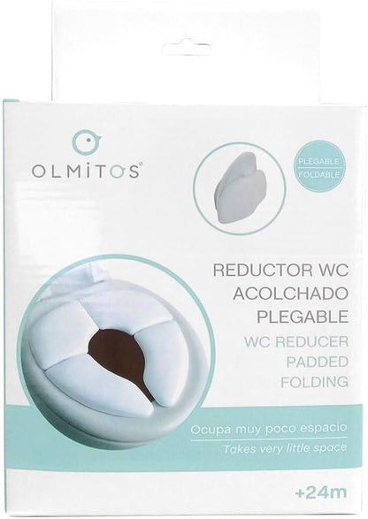 Inicio Olmitos 1135-Blanco Reductor Wc Acolchado Plegable Blanco para mundo bebé