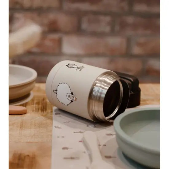 Para Comer Baby Livia Termo Para Sólidos Gris Arena gris para bebe