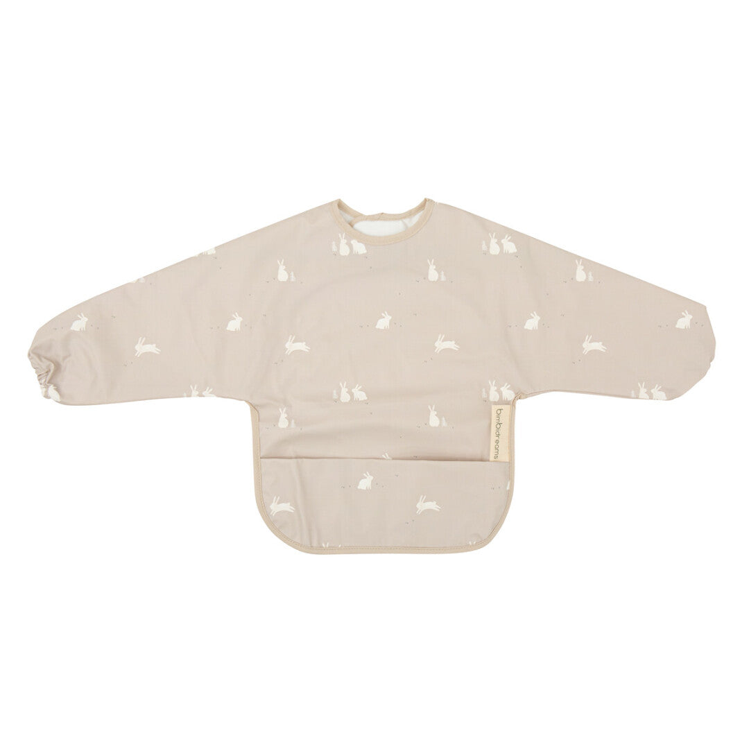 Para Comer Bimbidreams Babero C/Mangas Eva 40X75 Modelo Bunny Gris beige para bebe