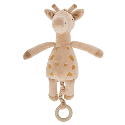 Muñecas Y Peluches Bimbidreams Peluche Musical Jirafa  30 Cm Noe Blanco/Lino beige para bebe