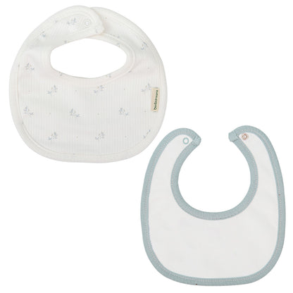 Para Comer Bimbidreams Set 2 Baberos Impermeables 19X19 Cm Eden Blanco /Azul multicolor para bebe