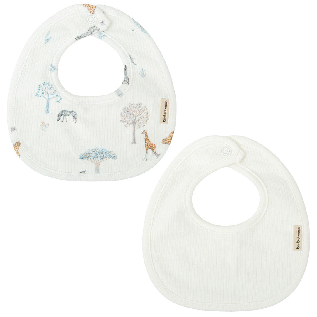 Para Comer Bimbidreams Pack 2 Baberos 19X19 Cm Tanzania Multicolor para bebe