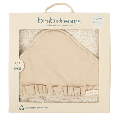 Baño Bimbidreams Maxicapa De Baño Dúo 100X100 Cm Stone Washed Beige multicolor para bebe
