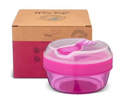 Para Comer Tutete Carl Oscar - Caja De Almuerzo Con Tapa Refrigerante N'Ice Cup Purple rosa para niños