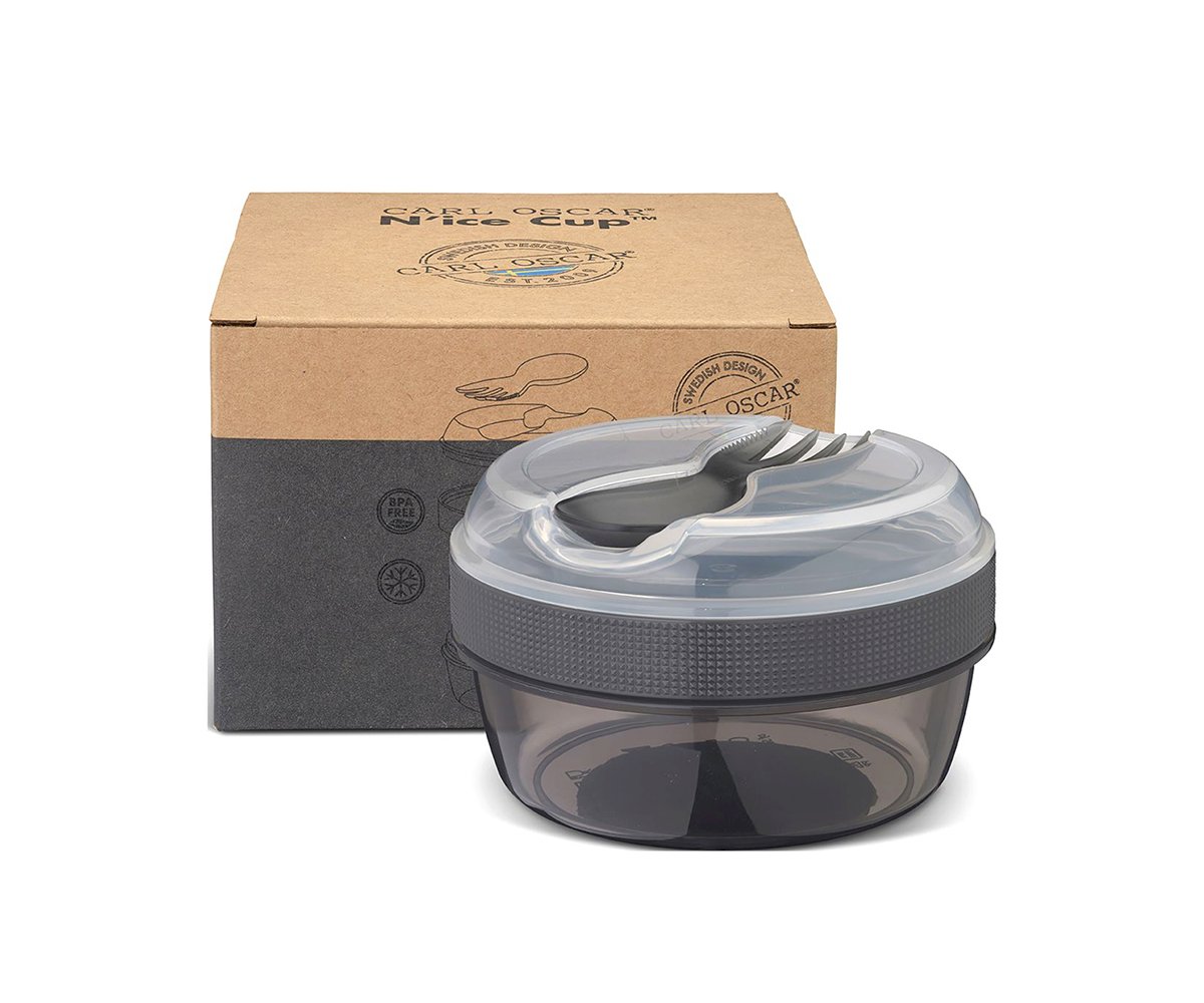 Para Comer Tutete Carl Oscar - Caja De Almuerzo Con Tapa Refrigerante N'Ice Cup Gris gris para niños