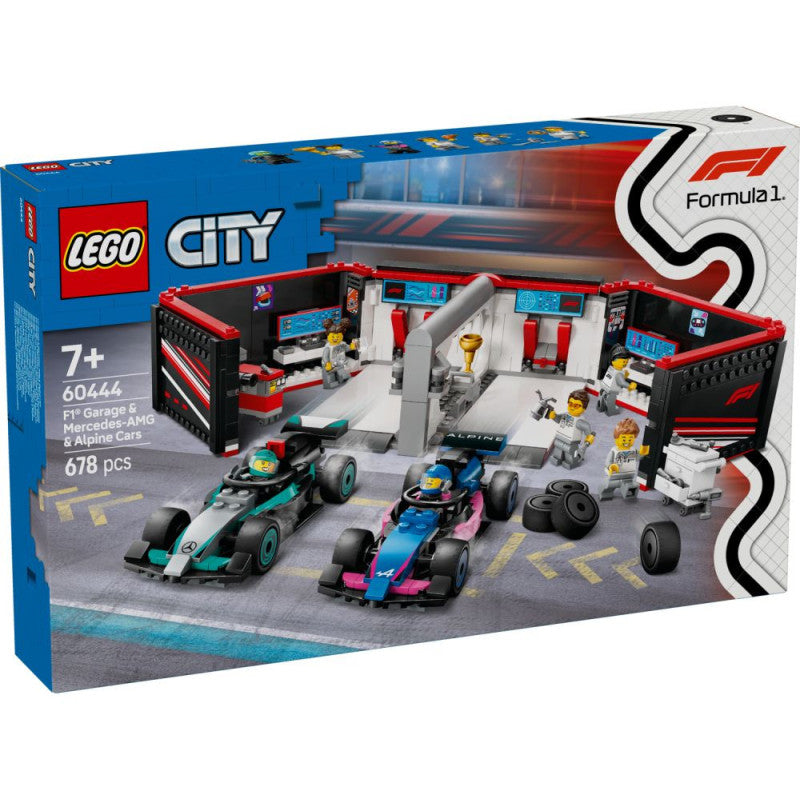 Construcciones Y Puzzles Lego City - Garaje De F1 Con Coches Mercedes-Amg Y Alpine multicolor para niños