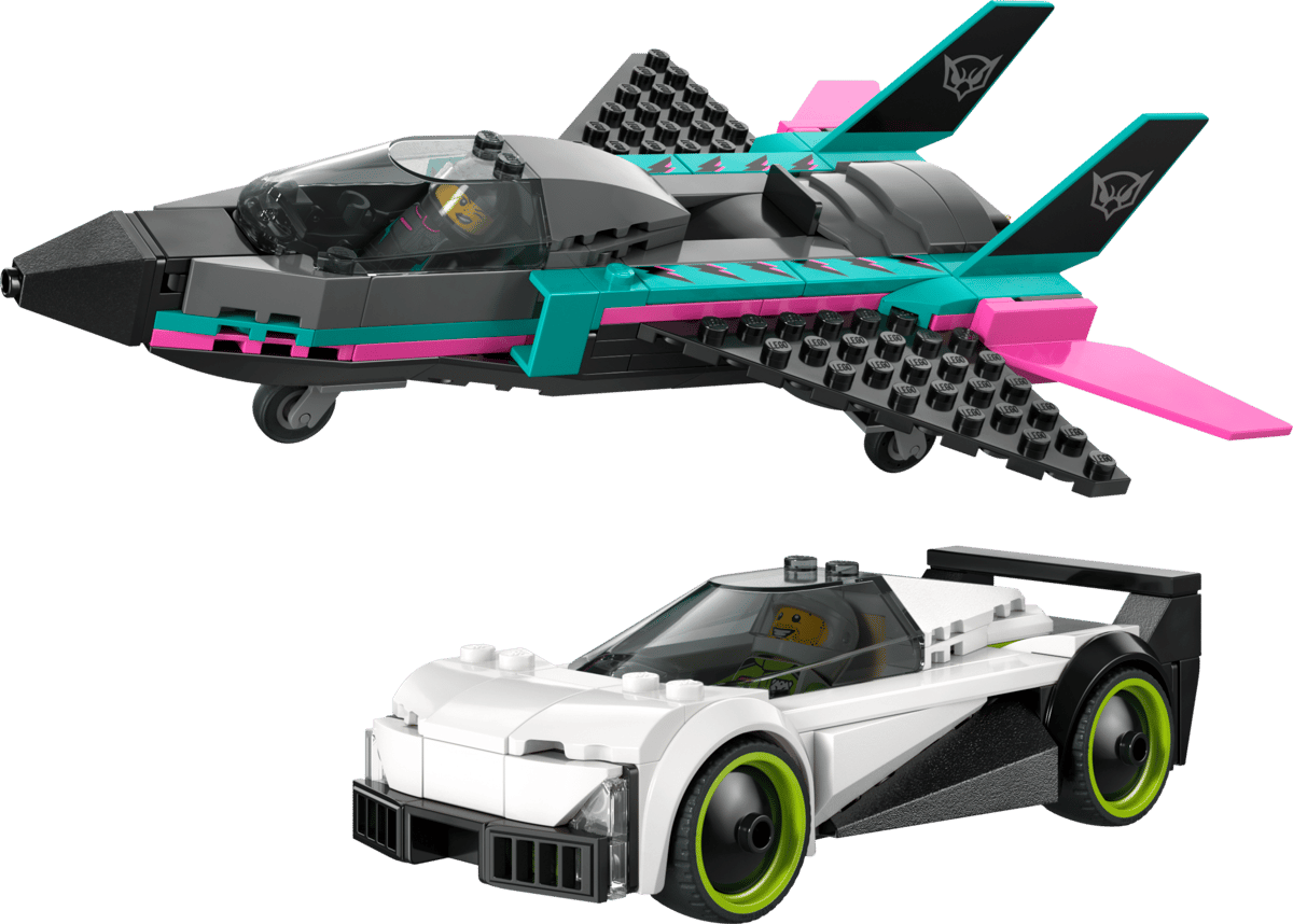 Construcciones Y Puzzles Lego Jet Vs. Coche multicolor para niños