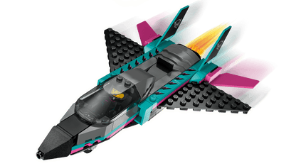 Construcciones Y Puzzles Lego Jet Vs. Coche multicolor para niños