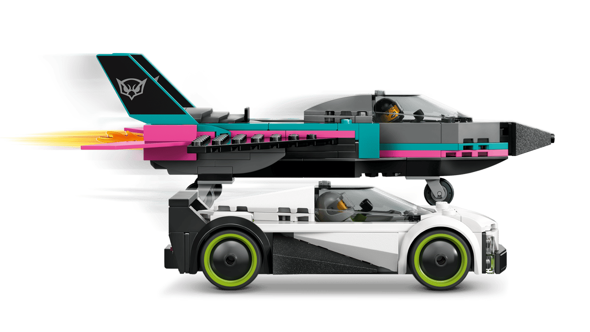 Construcciones Y Puzzles Lego Jet Vs. Coche multicolor para niños