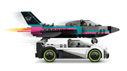 Construcciones Y Puzzles Lego Jet Vs. Coche multicolor para niños