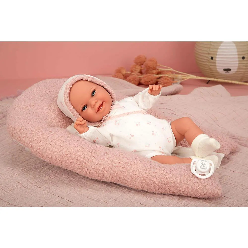 Muñecas Y Peluches Muñecas Arias Bebé Elegance 35 Cm Babyto Rosa Con Cojín-Muñeco Con Peso Real rosa para niños