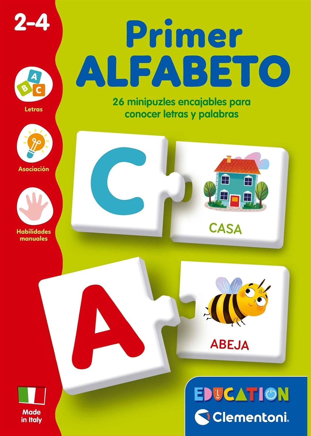 Juegos De Mesa Clementoni Mini Puzzle Mi Primer Alfabeto multicolor para niños
