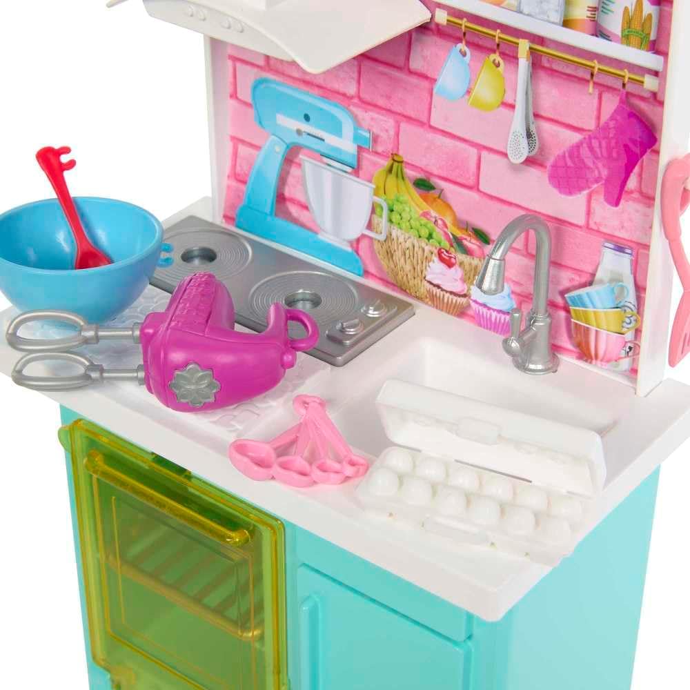 Muñecas Y Peluches Mattel Games "Barbie Malibu Y Brookling  Fiesta Pastelera" multicolor para niños