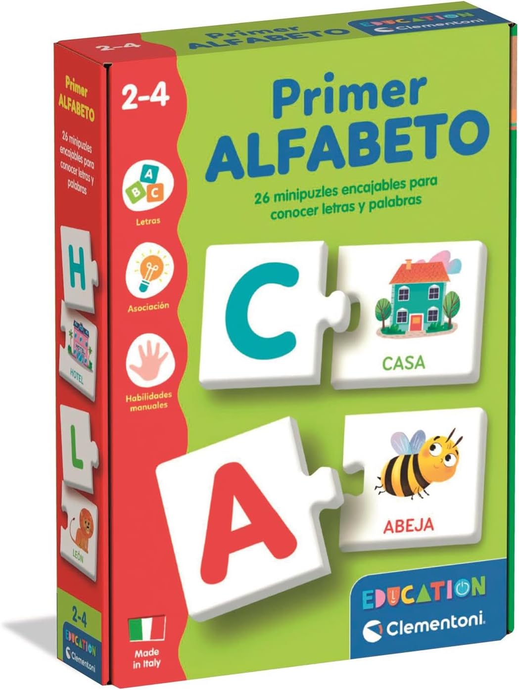 Juegos De Mesa Clementoni Mini Puzzle Mi Primer Alfabeto multicolor para niños