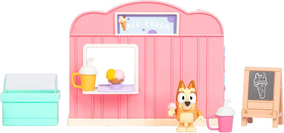 Figuras Y Minimundos Toy Planet Bluey Mini Playset Ice Cream Shop multicolor para niños