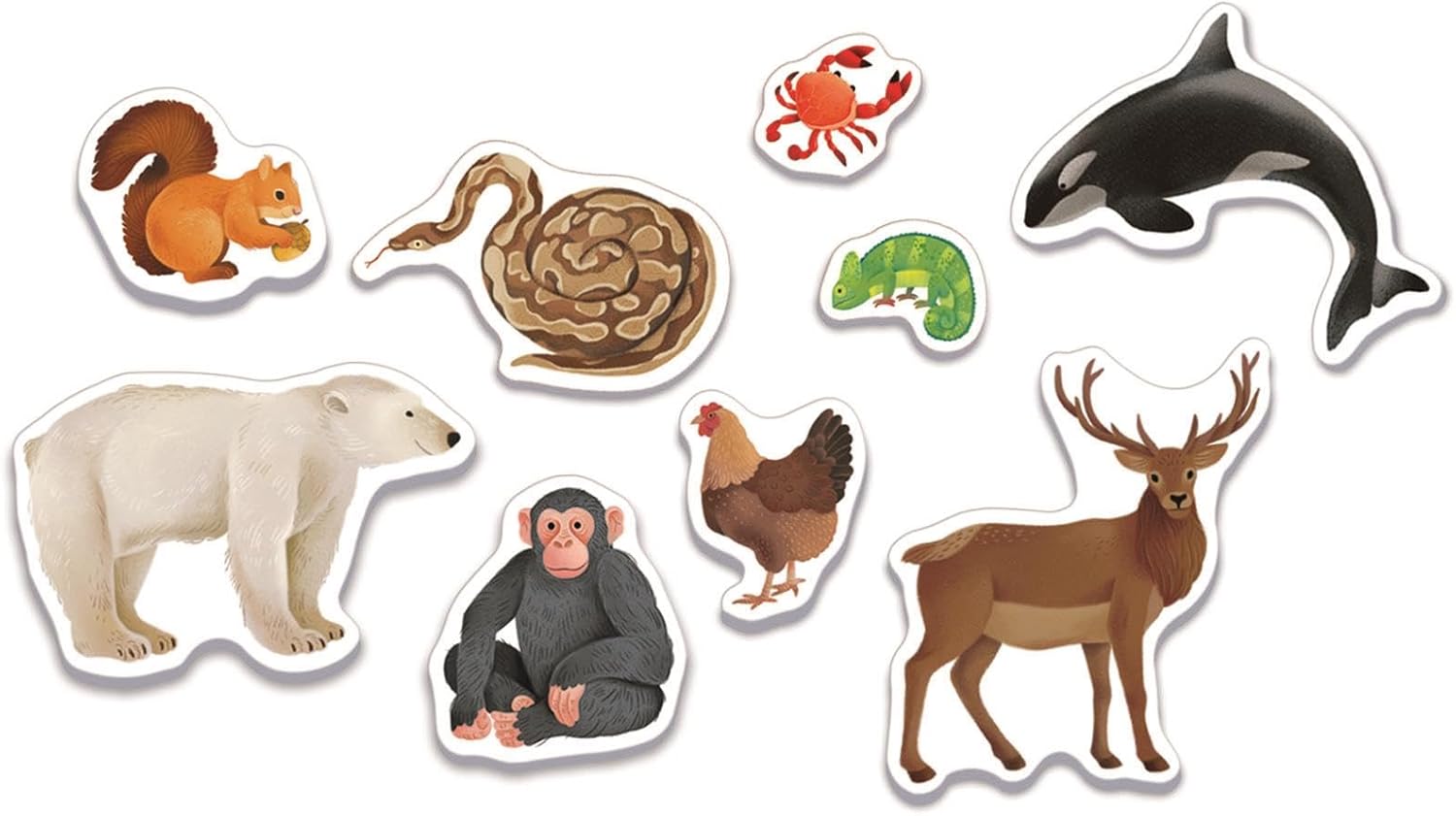 Juegos De Mesa Clementoni Education Montessori - Los Animales multicolor para niños
