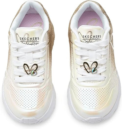 Zapatillas Skechers Uno Lite Heartdust Forever dorado para niños