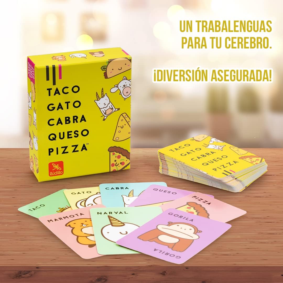 Juegos De Mesa Ludilo Taco, Gato, Cabra, Queso, Pizza  multicolor para unisex