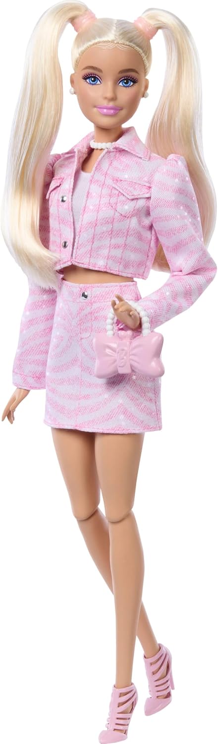 Muñecas Y Peluches Mattel Games Barbie Deluxe Style Conjunto Vaquero Rosa multicolor para niños