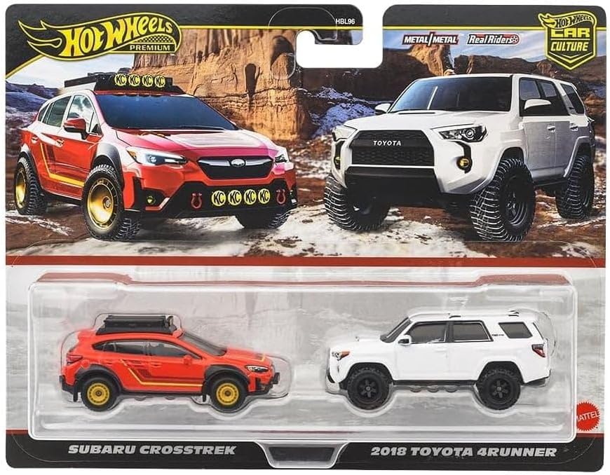 Vehículos Y Radiocontrol Mattel Games Hot Wheels Premium Pack 2 Coches - Subarucrosstrek / 2018 Toyota 4Runner multicolor para niños
